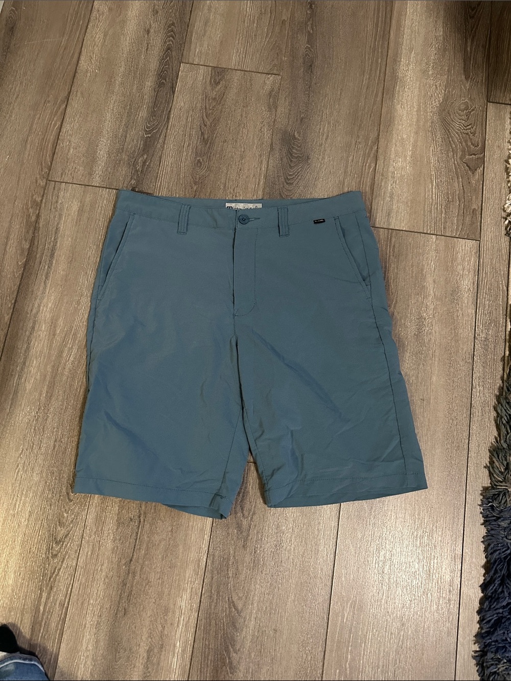 Travis Mathew Slate Blue Flat Front Performance Shorts
